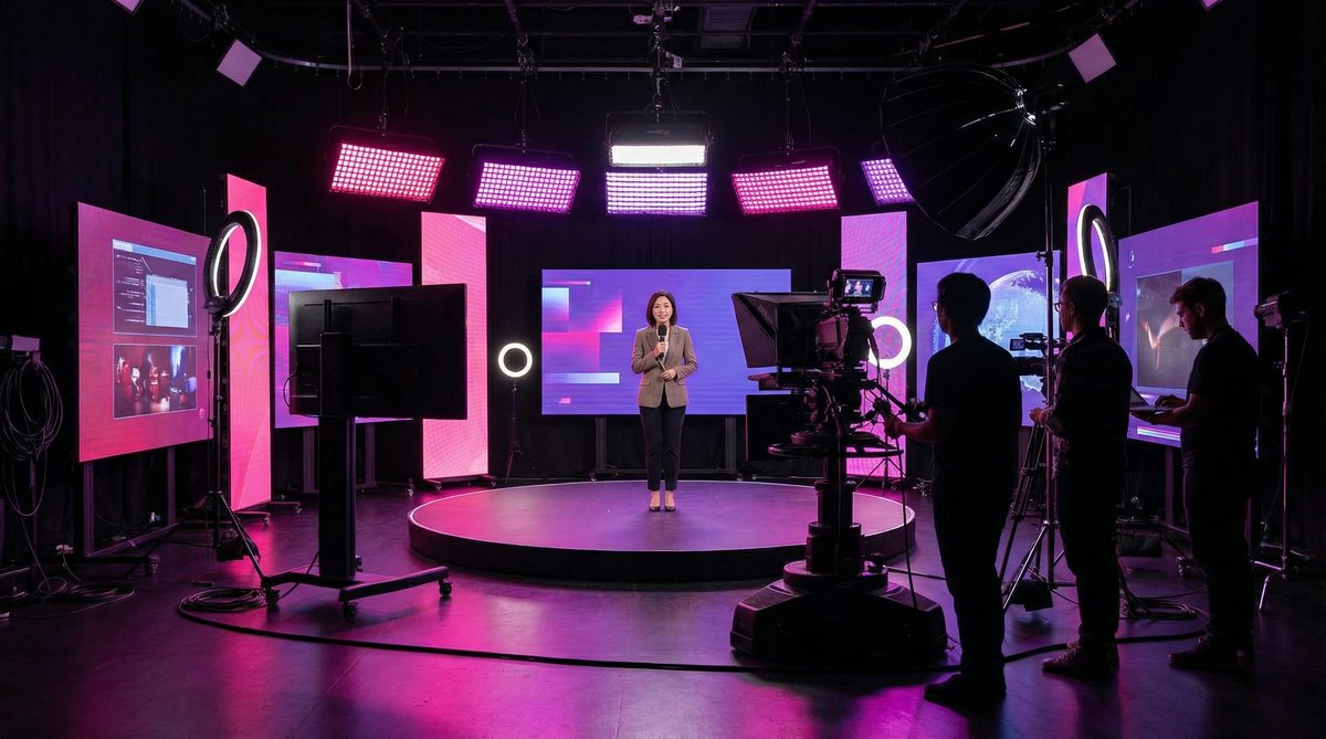 女神视频专业视频制作现场